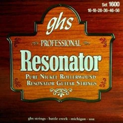 GHS Pure Nickel Resonator Strings 16-56