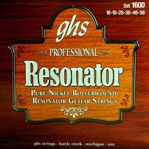 GHS Pure Nickel Resonator Strings 16-56 3 GHS Pure Nickel Resonator Strings 16-56