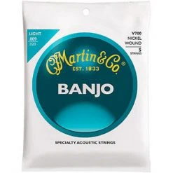 Martin Vega Nickel Light 9-20 Banjo Strings Bluegrass Strings