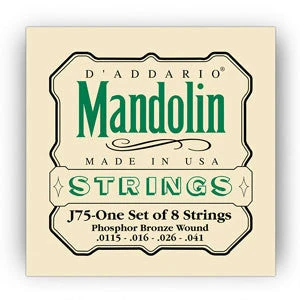 D'Addario J75 Phosphor Bronze11.5-41 Mandolin Strings 3 D'Addario J75 Phosphor Bronze11.5-41 Mandolin Strings