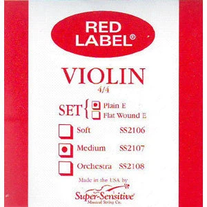 Super Sensitive Violin, Red Label 4/4 Set 3 Super Sensitive Violin, Red Label 4/4 Set