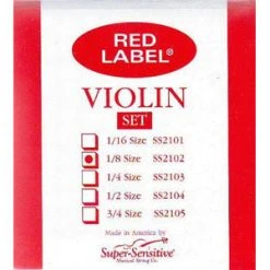 Super Sensitive Violin, Red Label 1/8 Set