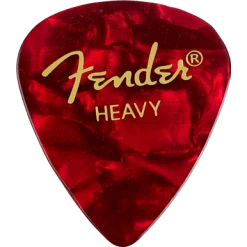 Fender 351 Heavy Celluloid Red Moto Pick Pack (12 Pack)