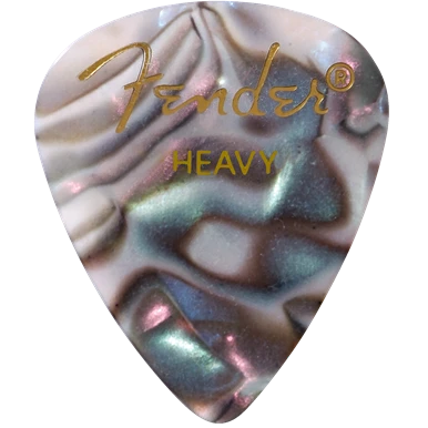 Guitar Picks By The Pack Fender 351 Heavy Abalone Pick Pack (12 Pack) 3 Guitar Picks By The Pack Fender 351 Heavy Abalone Pick Pack (12 Pack)