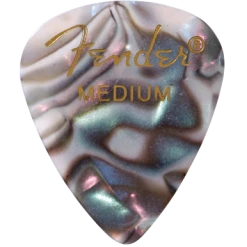 Guitar Picks By The Pack Fender 351 Medium Abalone Pick Pack (12 Pack)