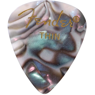 Guitar Picks By The Pack Fender 351 Thin Abalone Pick Pack (12 Pack) 3 Guitar Picks By The Pack Fender 351 Thin Abalone Pick Pack (12 Pack)