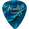 Guitar Picks By The Pack Fender 351 Thin Ocean Turquoise Pick Pack (12 Pack)