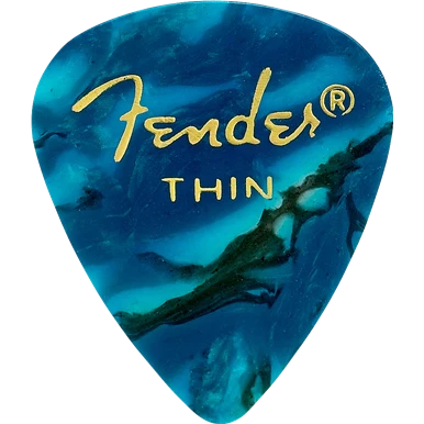 Guitar Picks By The Pack Fender 351 Thin Ocean Turquoise Pick Pack (12 Pack) 3 Guitar Picks By The Pack Fender 351 Thin Ocean Turquoise Pick Pack (12 Pack)