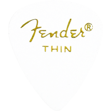 Guitar Picks By The Pack Fender 351 White Thin Pick Pack (12 Pack) 3 Guitar Picks By The Pack Fender 351 White Thin Pick Pack (12 Pack)
