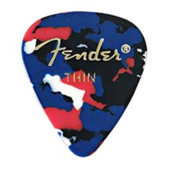 Fender 351 Confetti Thin Pick Pack (12 Pack) Guitar Picks By The Pack