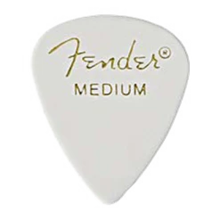 Fender 351 White Medium Pick Pack (12 Pack)