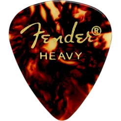 Guitar Picks By The Pack Fender 351 Shell Heavy Pick Pack (12 Pack)
