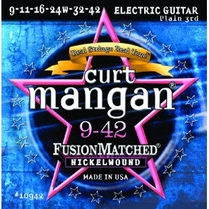 Curt Mangan Nickel Wound Electric Guitar Strings 9-42 3 Curt Mangan Nickel Wound Electric Guitar Strings 9-42