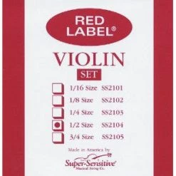 Super Sensitive Violin, Red Label 1/ 2 Set