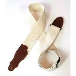 Franklin Straps Straps 2" Wide Franklin Strap, 2" Cotton, Natural, Caramel Ends