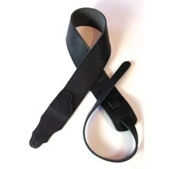 Franklin Straps Franklin Strap,2.5" Black Glove Leather, Black Stitching Straps 2.5" Wide