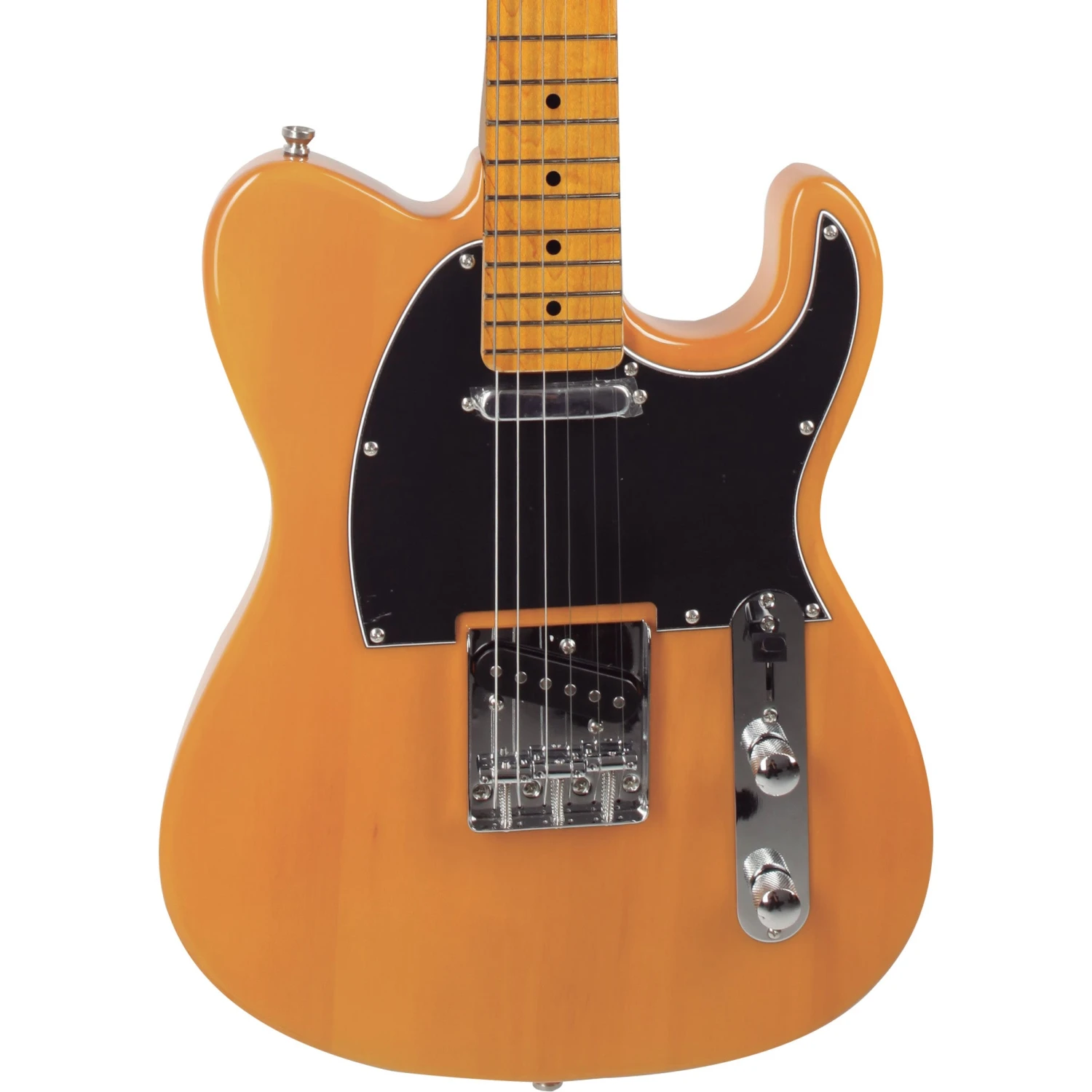 Tagima TW-55 Electric Guitar, Butterscotch Blond. Black Pickguard 3 Tagima TW-55 Electric Guitar, Butterscotch Blond. Black Pickguard