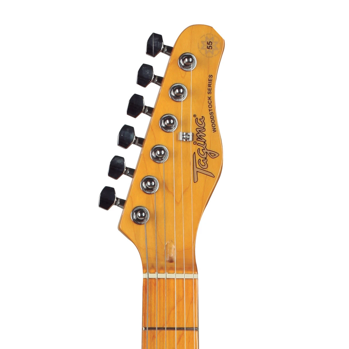 Tagima TW-55 Electric Guitar, Butterscotch Blond. Black Pickguard 4 Tagima TW-55 Electric Guitar, Butterscotch Blond. Black Pickguard
