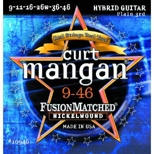 Curt Mangan 9-46 Nickel Wound Electric Guitar Strings 3 Curt Mangan 9-46 Nickel Wound Electric Guitar Strings