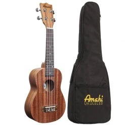 Amahi Ukulele Amahi Mahogany Soprano With Gig Bag UK120S