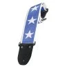 Henry Heller 2" Blue Jacquard Guitar Strap With Silver Stars Straps 2" Wide