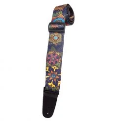 Straps 2" Wide Henry Heller 2" Sublimation Blue/Gold/Red Guitar Strap