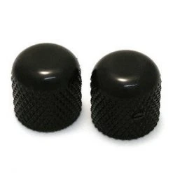 All-Parts Black Dome Knobs (Pack Of 2)