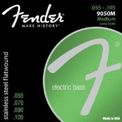 Fender Bass Stainless Steel Flats 55-105 4 String Bass Strings