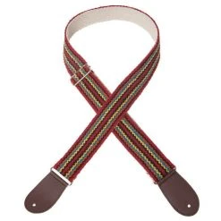 Henry Heller 2" Peruvian Red Organic Guitar Strap