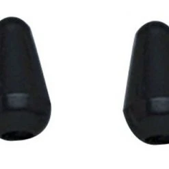 All Pots/Switches/Jacks Black Switch Tips For Imported Strats (Metric, NOT USA)