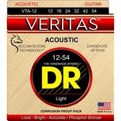 DR Strings DR Veritas Coated Acoustic Strings 12-54