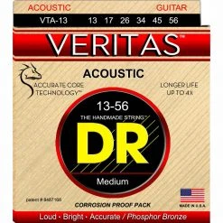 DR Strings DR Veritas Coated Acoustic Strings 13-56 Acoustic Guitar Strings