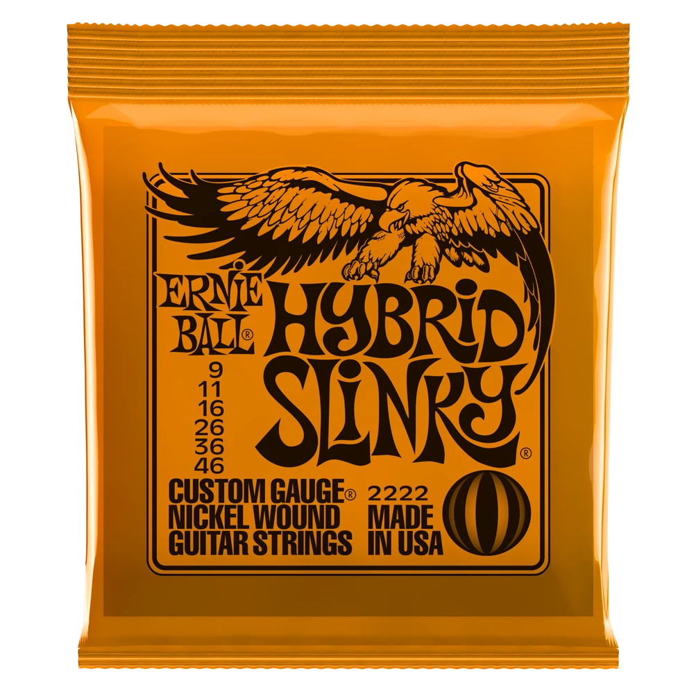 Ernie Ball Hybrid Slinky Electric Guitar Strings 9-46 3 Ernie Ball Hybrid Slinky Electric Guitar Strings 9-46