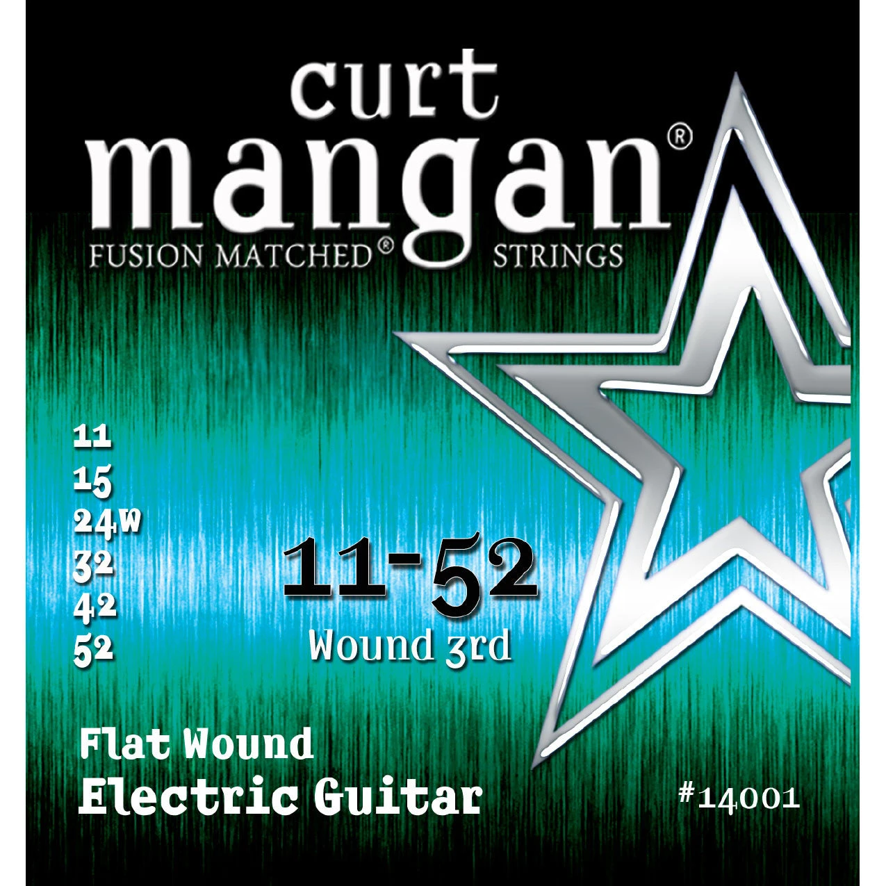 Curt Mangan Flatwound Electric Guitar Strings 11-52 3 Curt Mangan Flatwound Electric Guitar Strings 11-52