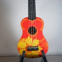 Amahi Ukulele Amahi Soprano Orange Flower Ukulele DDUK5