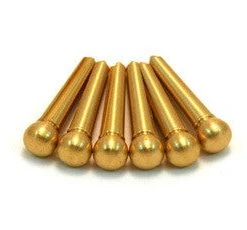 All-Parts Bridge Pins, (6) Brass Saddles/Bridges/Pins/Nuts