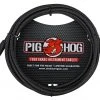 Ace Pig Hog 10' Black Woven Instrument Cable, Straight 1/4" Ends, Lifetime Warranty Cables 1 Ace Pig Hog 10' Black Woven Instrument Cable, Straight 1/4" Ends, Lifetime Warranty Cables