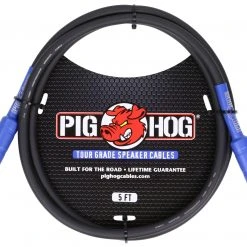 Ace Pig Hog 5' 14 Gauge Speaker Cable, 1/4" Ends, Lifetime Warranty