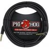 Ace Cables Pig Hog 20' Black Woven Instrument Cable, 1 Right Angle, 1 Straight 1/4" End, Li 2 Ace Cables Pig Hog 20' Black Woven Instrument Cable, 1 Right Angle, 1 Straight 1/4" End, Li