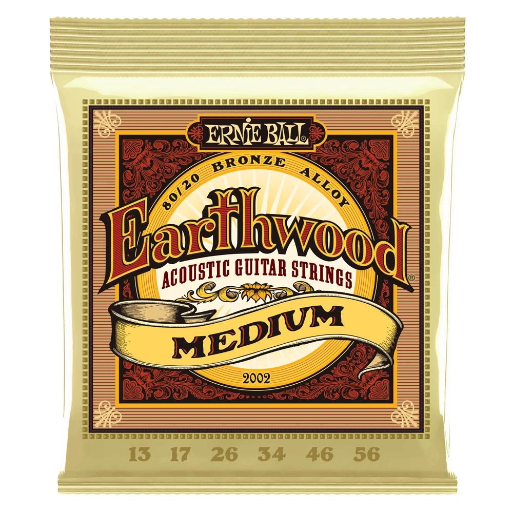 Ernie Ball Earthwood Medium 13-56 Acoustic Guitar Strings 3 Ernie Ball Earthwood Medium 13-56 Acoustic Guitar Strings