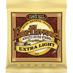 Ernie Ball Earthwood Extra Light Acoustic Guitar Strings 10-50