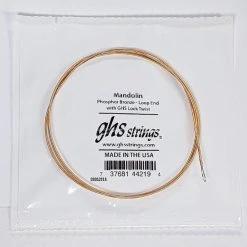 GHS MP40 Mandolin Phosphor Bronze Wound Single String, Loop End Mandolin Wound Single Strings