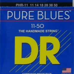 Electric Guitar Strings DR Strings Pure Blues Pure Nickel 11-50 Electric Guitar Set